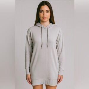 525 America Oversized Hoodie Dress • Light Gray • XS • NWT